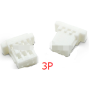 Carca&ccedil;a pl&aacute;stica branca para conector macho SH 1.0 mm 3 pinos