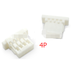 Carca&ccedil;a para conector macho SH1.0MM em pl&aacute;stico branco 4P