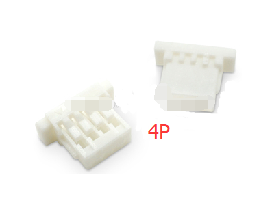 Carca&ccedil;a para conector macho SH1.0MM em pl&aacute;stico branco 4P - Imagem 1