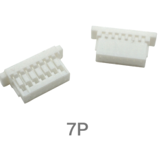 Carca&ccedil;a pl&aacute;stica masculina SH 1.0 mm branca para conector 7 pinos