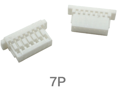 Carca&ccedil;a pl&aacute;stica masculina SH 1.0 mm branca para conector 7 pinos - Imagem 1