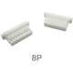 Carca&ccedil;a para conector macho SH 1,0 mm pl&aacute;stica, 8 pinos, branca - Thumb - 1