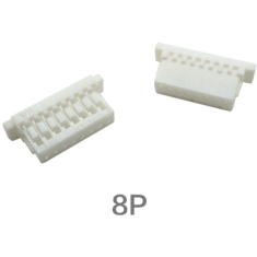 Carca&ccedil;a para conector macho SH 1,0 mm pl&aacute;stica, 8 pinos, branca