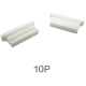 Carca&ccedil;a para conector macho SH1.0mm 10 pinos, pl&aacute;stica branca - Thumb - 1