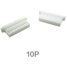 Carca&ccedil;a para conector macho SH1.0mm 10 pinos, pl&aacute;stica branca