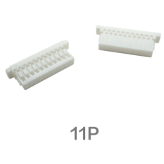 Carca&ccedil;a para conector macho em pl&aacute;stico branco SH1.0mm 11P