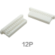 Carca&ccedil;a para Conector Macho Pl&aacute;stica Branca 12 Pinos SH1.0MM - Thumb - 1