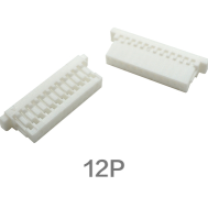 Carca&ccedil;a para Conector Macho Pl&aacute;stica Branca 12 Pinos SH1.0MM