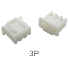 Carca&ccedil;a para conector macho pl&aacute;stica branca XH 2,54 mm 3 pinos