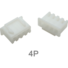 Carca&ccedil;a pl&aacute;stica macho XH 2,54 mm 4 pinos branca