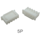 Carca&ccedil;a para conector macho XH 2,54 mm 5 pinos em pl&aacute;stico branco - Thumb - 1