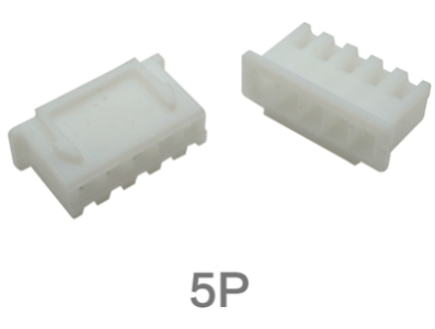Carca&ccedil;a para conector macho XH 2,54 mm 5 pinos em pl&aacute;stico branco - Imagem 1