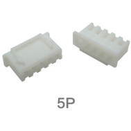 Carca&ccedil;a para conector macho XH 2,54 mm 5 pinos em pl&aacute;stico branco