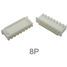 Carca&ccedil;a de conector macho XH 2,54 mm 8 posi&ccedil;&otilde;es pl&aacute;stico branco