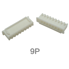 Carca&ccedil;a pl&aacute;stica para conector macho XH 2,54 mm 9 pinos, branca