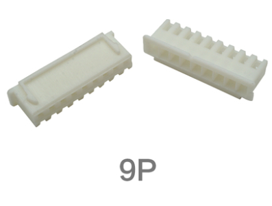 Carca&ccedil;a pl&aacute;stica para conector macho XH 2,54 mm 9 pinos, branca - Imagem 1
