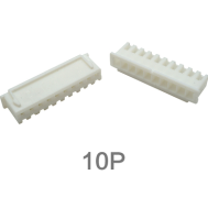 Carca&ccedil;a pl&aacute;stica masculina XH 2,54 mm branca 10 pinos