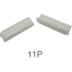 Carca&ccedil;a para conector macho XH 2,54 mm 11 pinos pl&aacute;stico branco - Thumb - 1