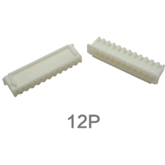 Carca&ccedil;a pl&aacute;stica branca para conector XH 2,54 mm macho 12 pinos