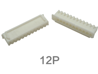 Carca&ccedil;a pl&aacute;stica branca para conector XH 2,54 mm macho 12 pinos - Imagem 1