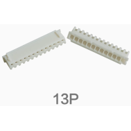 Carca&ccedil;a pl&aacute;stica branca XH 2,54 mm macho 13 pinos