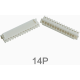 Carca&ccedil;a para conector XH 2,54 mm branca macho 14 pinos - Thumb - 1
