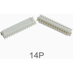 Carca&ccedil;a para conector XH 2,54 mm branca macho 14 pinos