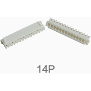 Carca&ccedil;a para conector XH 2,54 mm branca macho 14 pinos