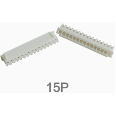 Carca&ccedil;a para conector XH 2,54 mm macho 15 pinos pl&aacute;stico branco