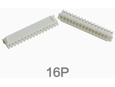 Carca&ccedil;a para conector macho XH 2,54 mm, 16 pinos, pl&aacute;stico branco - Imagem 1