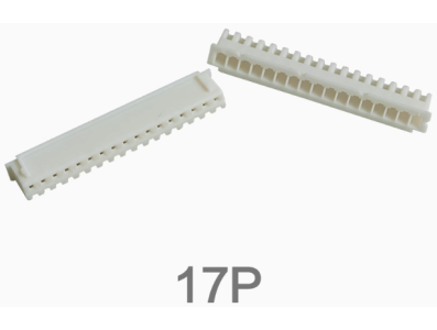 Carca&ccedil;a para conector XH 2,54 mm macho 17 posi&ccedil;&otilde;es branca - Imagem 1