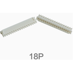 Carca&ccedil;a para conector macho pl&aacute;stica branca XH 2,54 mm 18 pinos
