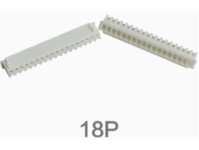 Carca&ccedil;a para conector macho pl&aacute;stica branca XH 2,54 mm 18 pinos - Imagem 1