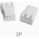 Carca&ccedil;a para conector XH 2,54 mm f&ecirc;mea 3 pinos, pl&aacute;stico branco - Thumb - 1