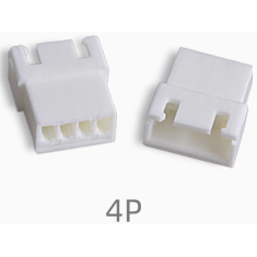 Carca&ccedil;a pl&aacute;stica branca para conector XH 2.54 mm f&ecirc;mea 4 pinos