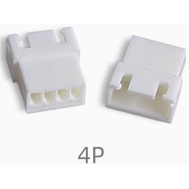 Carca&ccedil;a pl&aacute;stica branca para conector XH 2.54 mm f&ecirc;mea 4 pinos
