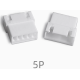 Carca&ccedil;a para conector XH 2,54 mm f&ecirc;mea pl&aacute;stica 5 vias branca - Thumb - 1