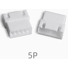 Carca&ccedil;a para conector XH 2,54 mm f&ecirc;mea pl&aacute;stica 5 vias branca