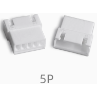 Carca&ccedil;a para conector XH 2,54 mm f&ecirc;mea pl&aacute;stica 5 vias branca