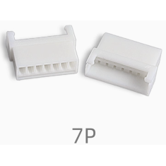 Carca&ccedil;a para conector f&ecirc;mea XH 2,54 mm 7 posi&ccedil;&otilde;es, pl&aacute;stico branco