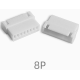 Carca&ccedil;a para conector XH 2,54 mm f&ecirc;mea 8 pinos, pl&aacute;stico branco - Thumb - 1