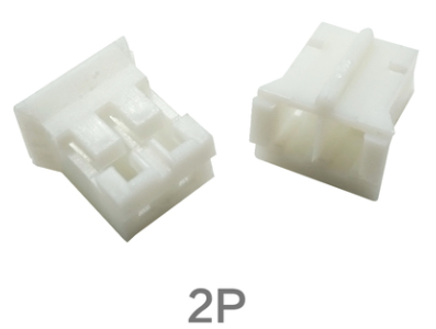 Carca&ccedil;a para conector PH 2,0 mm macho 2 pinos pl&aacute;stico branco - Imagem 1