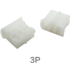 Carca&ccedil;a pl&aacute;stica branca para conector macho PH 2.0 mm 3 pinos