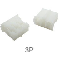 Carca&ccedil;a pl&aacute;stica branca para conector macho PH 2.0 mm 3 pinos
