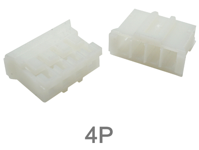 Carca&ccedil;a para conector PH 2,0 mm masculina 4 pinos branca - Imagem 1