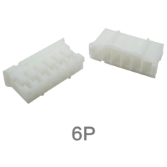 Carca&ccedil;a de conector macho PH 2,0 mm 6 pinos branca