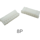 Carca&ccedil;a para conector macho PH 2,0 mm 8 pinos em pl&aacute;stico branco - Thumb - 1