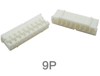 Carca&ccedil;a para conector macho PH 2,0 mm pl&aacute;stico branco 9 pinos - Imagem 1