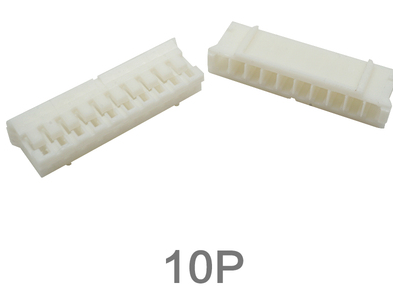 Carca&ccedil;a para conector macho PH 2,0 mm em pl&aacute;stico branco, 10 posi&ccedil;&otilde;es - Imagem 1