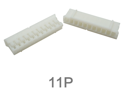 Carca&ccedil;a para conector PH 2,0 mm macho em pl&aacute;stico branco 11 pinos - Imagem 1